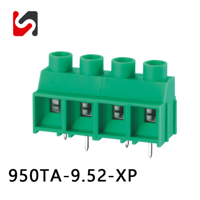 SHANYE MARCA SY950TA-9.52 300V 30A Nuevo modelo Conector de bloque de terminales PCB de paso de 9,52 mm Pinheader de doble fila con proveedor UL