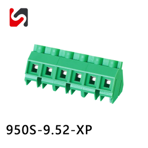 SHANYE BRAND SY950S-9.52 300V 30A gran oferta conector de bloque de terminales pcb de paso de 9,52mm cable de 45 grados conectar con proveedor ul