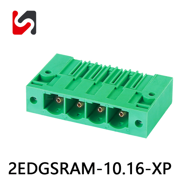 Marca SHANYE 2EDGSRAM-10.16 600V 65A 10,16mm bloque de terminales enchufable Phoenix macho y hembra hecho en china