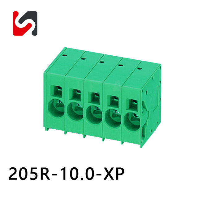 SHANYE BRAND 205R-10.0 Bloque de terminales de cable conector Phoenix de 5 amperios con paso de 10,0 mm