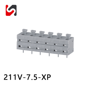 SHANYE BRAND 211V-7.5 Conector de terminal de tornillo de 4 pines Phoenix de paso de 7,5 mm 5 amperios