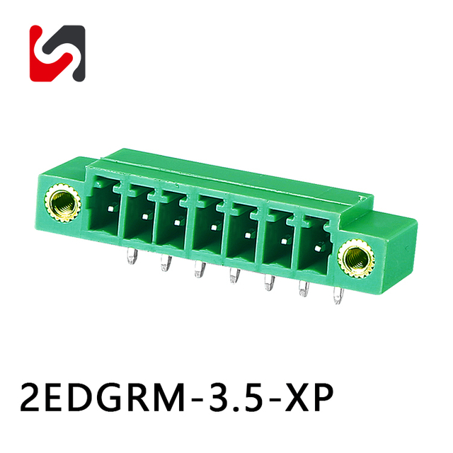 SHANYE BRAND 2EDGRM-3..5 Morsettiera innestabile passo 3,5 mm maschio femmina con flangia 