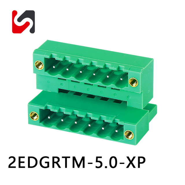 SHANYE BRAND 2EDGRTM-5.0 5,0 mm paso buena calidad mejor precio bloques de terminales enchufables macho hembra 