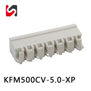 SHANYE MARCA KFM500CV-5.0 300V phoenix bloco de terminais plugável 5.0mm passo macho para pcb 