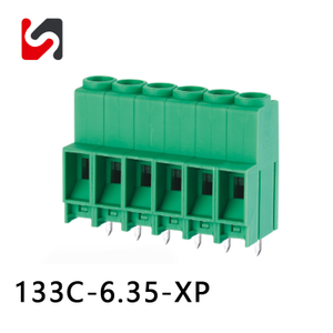 SHANYE MARCA SY133C-6.35 300V 30A venda quente conector de terminal de parafuso pcb 3p fornecedor de passo de 6,35 mm