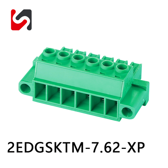 SHANYE BRAND 2EDGSKTM-7.62 300V modelo más nuevo 7,62mm bloque de terminales enchufable Phoenix macho y hembra hecho en china