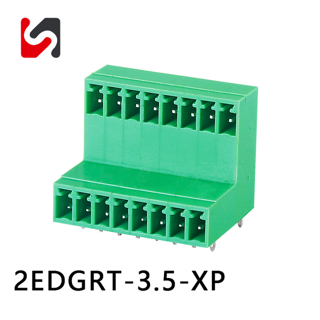 SHANYE BRAND 2EDGRT-3.5 3,5-mm-Raster heißer Verkauf steckbare Anschlussblöcke männlich weiblich für Leiterplatte 2P-24P