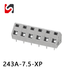 SHANYE BRAND 243A-7.5 Terminal de braçadeira de mola de passo de 7,5 mm para placa pcb