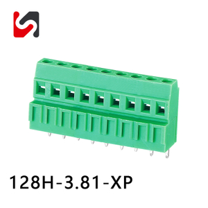 SHANYE BRAND SY128H-3.81 300V 10A proveedor de bloque de terminales de tornillo enchufable de gran oferta