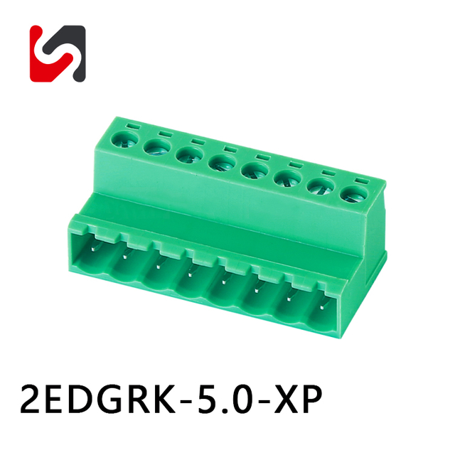 Conectores de placa PCB enchufables con paso de 5,0mm de MARCA 2EDGRK-5.0 de SHANYE, cable hembra-varón a cable 